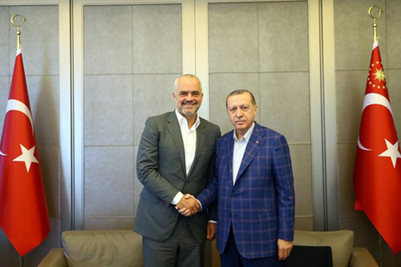 Cumhurbaşkanı Erdoğan, Arnavutluk Başbakanı Rama‘yı kabul Etti